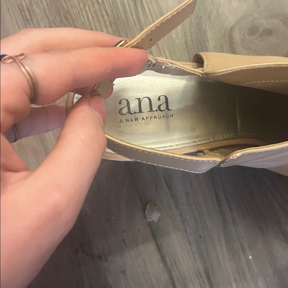 a.n.a Tan Wedge Sandals - Picture 3 of 4
